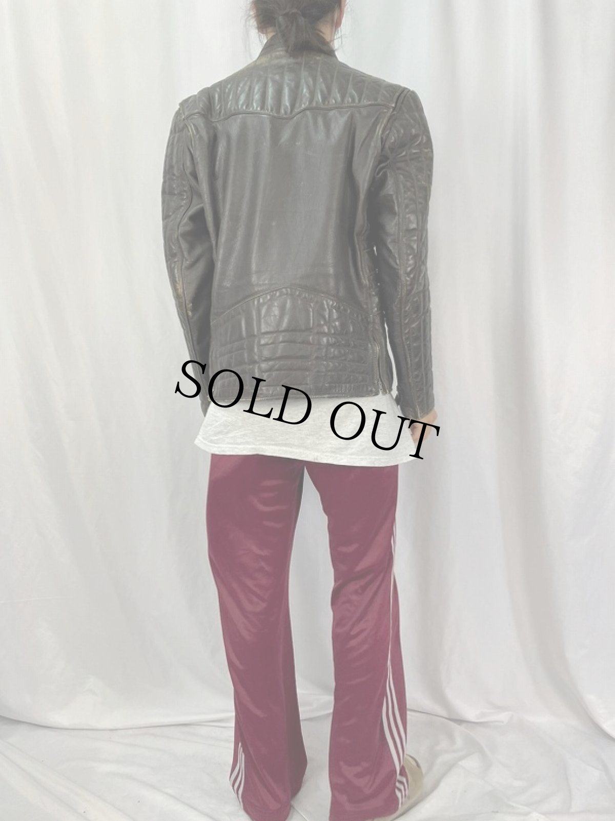 画像4: 70's シングルライダースジャケット (4)