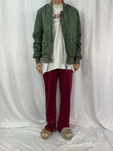 画像5: 民間品 ALPHA INDUSTRIES,INC. MA-1 フライトジャケット LARGE (5)