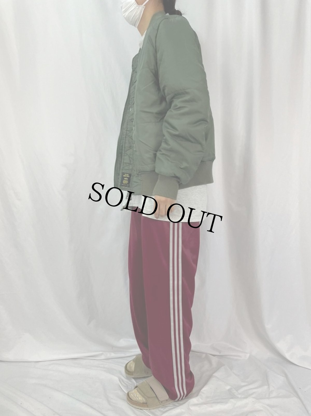 画像4: 民間品 ALPHA INDUSTRIES,INC. MA-1 フライトジャケット LARGE (4)