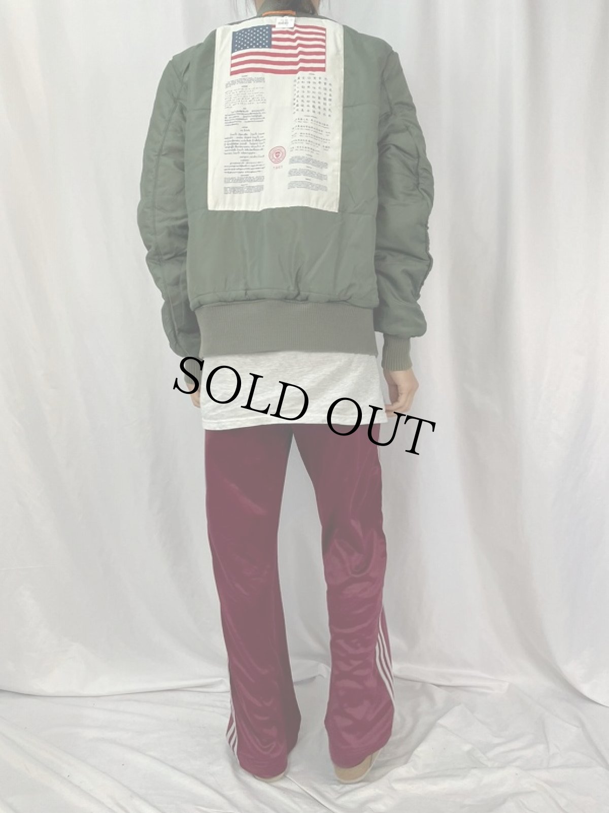 画像3: 民間品 ALPHA INDUSTRIES,INC. MA-1 フライトジャケット LARGE (3)