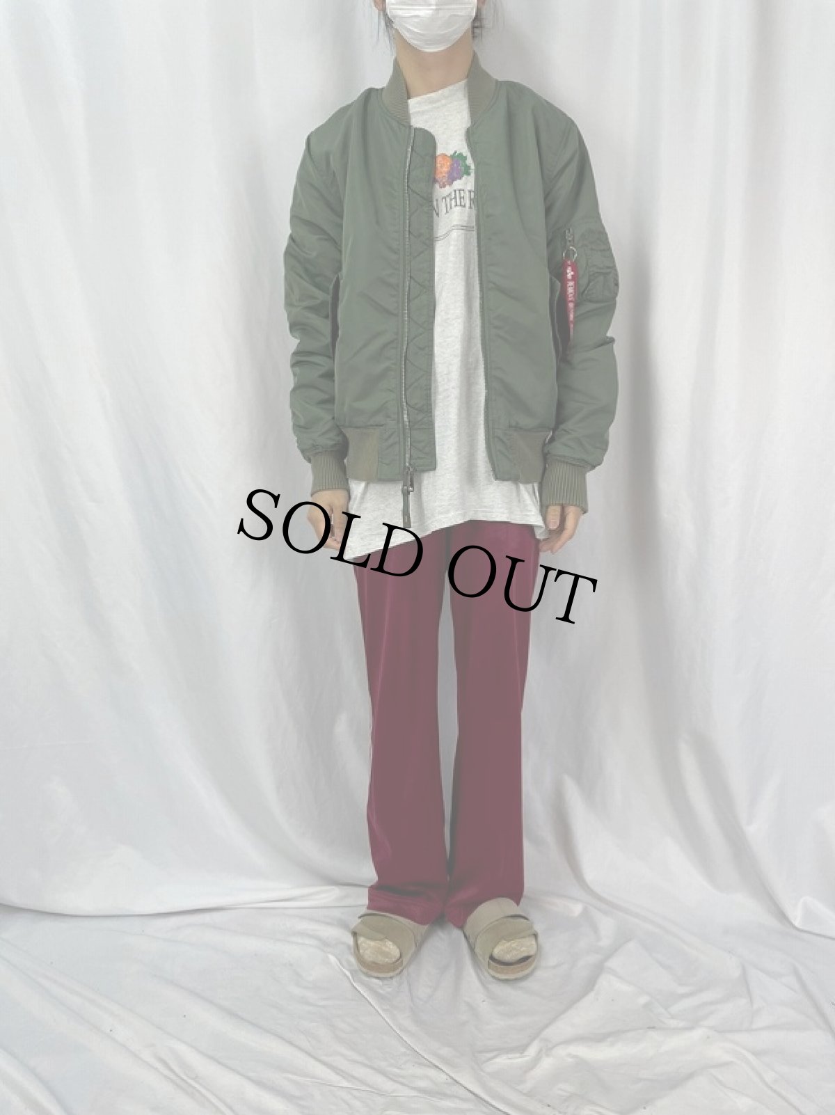 画像2: 民間品 ALPHA INDUSTRIES,INC. MA-1 フライトジャケット LARGE (2)