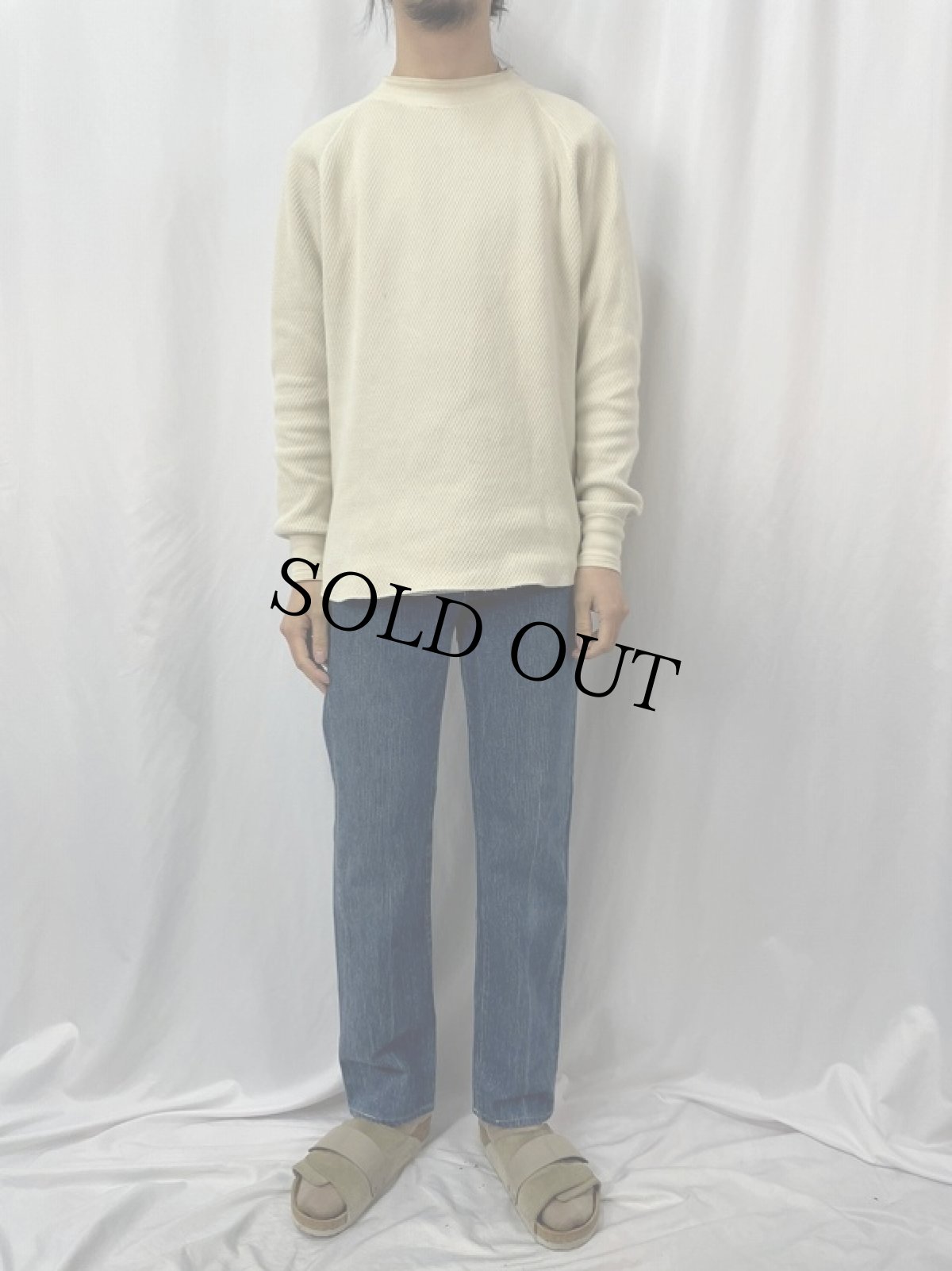 画像2: 80's Levi's 501 USA製 ストライプ柄 デニムパンツ W31 (2)