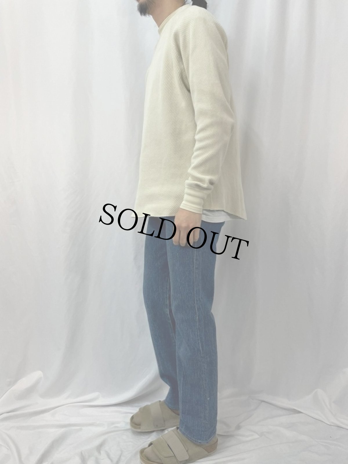 画像3: 80's Levi's 501 USA製 ストライプ柄 デニムパンツ W31 (3)