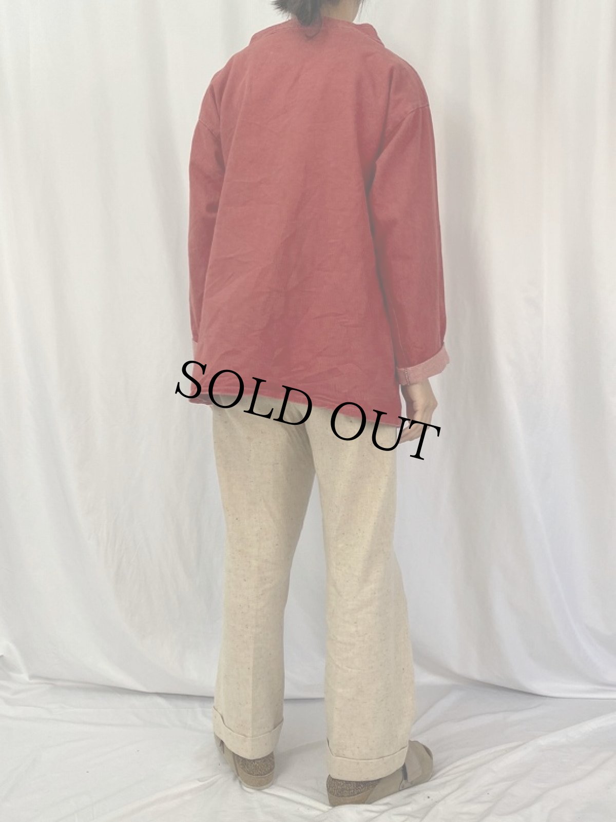 画像4: KINSALE SMOCKS カラーデニム フィッシャーマンスモック (4)