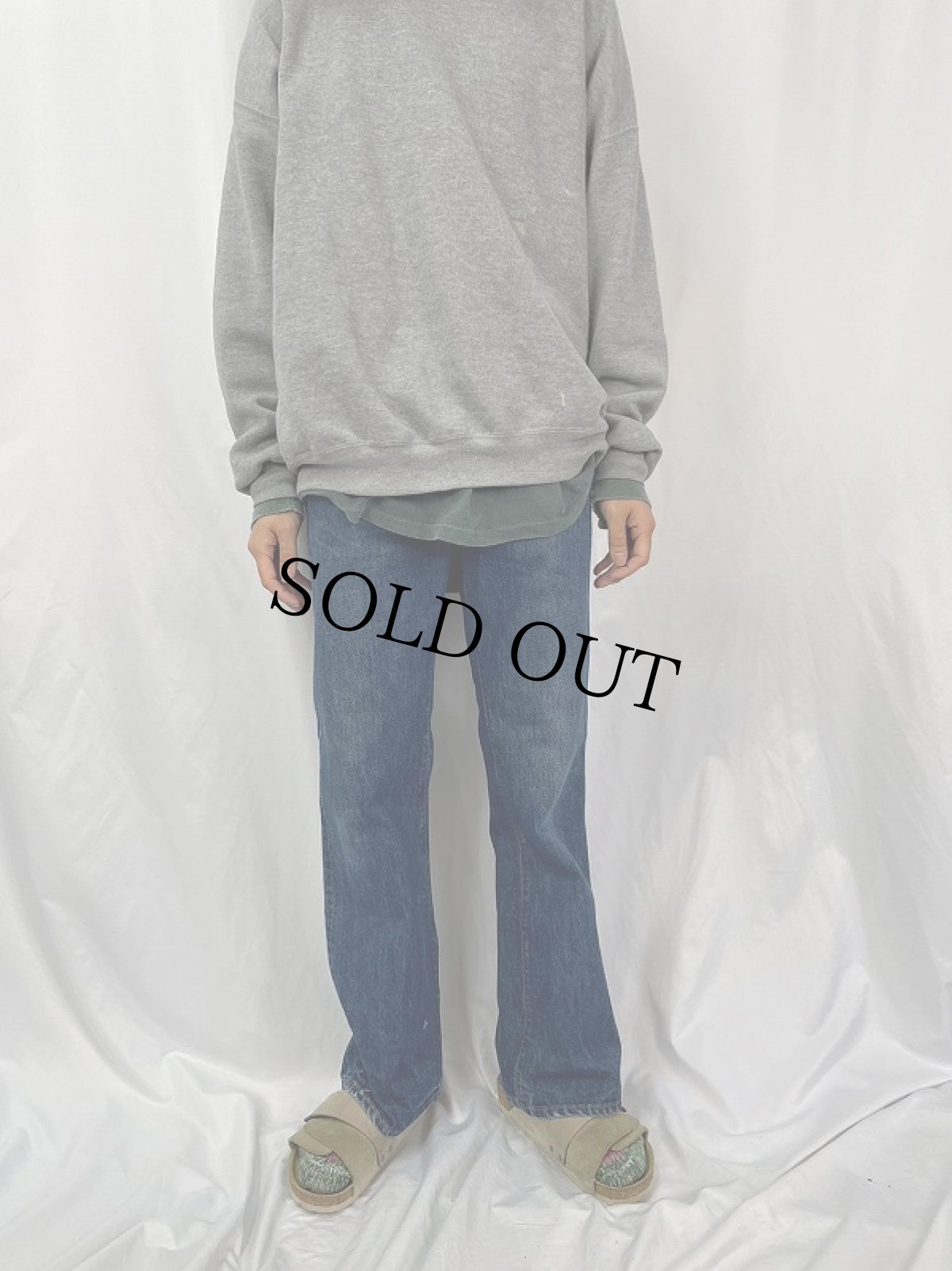 画像2: 70's Levi's 517 USA製 内股シングル "BOOT CUT" フレアデニムパンツ W34 (2)