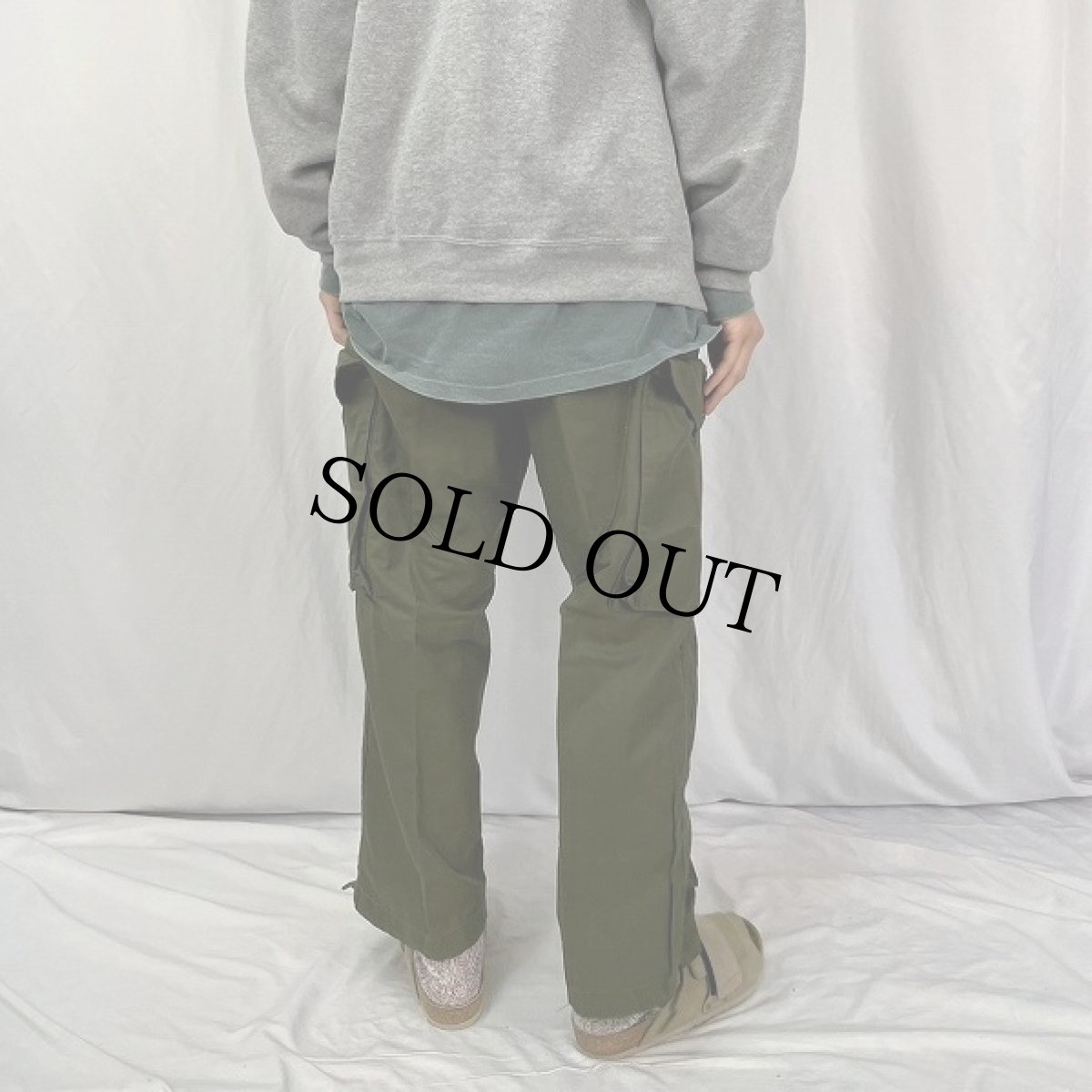 画像4: 80's CANADIAN ARMY ウィンドオーバーパンツ SHORT-SMALL DEADSTOCK (4)