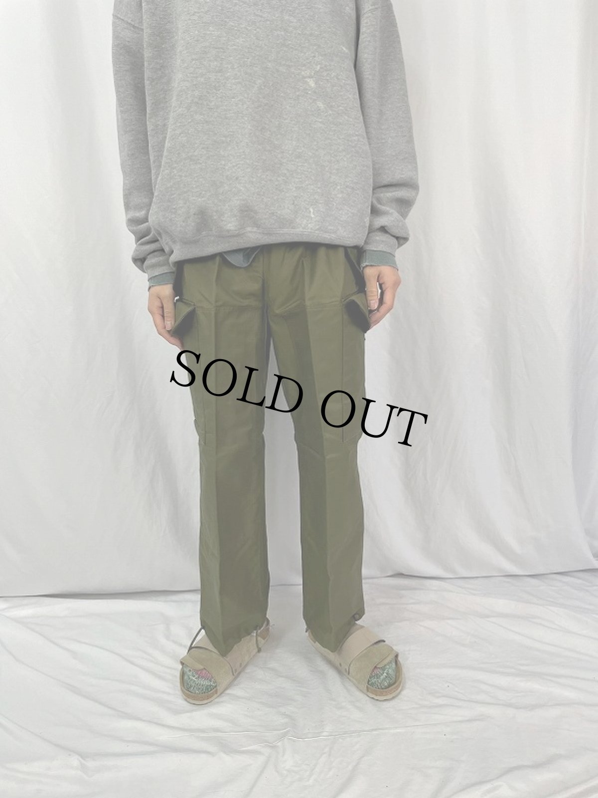 画像2: 80's CANADIAN ARMY ウィンドオーバーパンツ SHORT-SMALL DEADSTOCK (2)