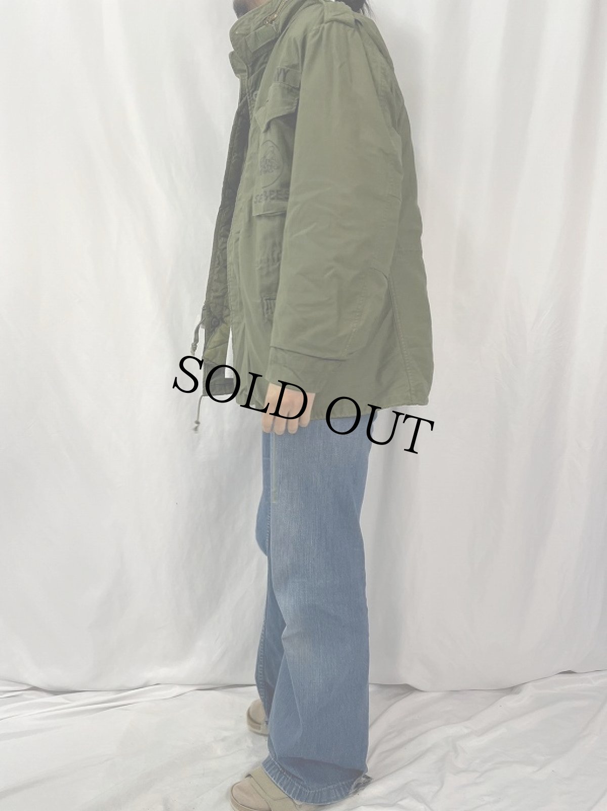 画像3: 70's U.S.MILITARY M-65 "SEABEES" ライナー付き フィールドジャケット 3rd SMALL-REGULAR (3)