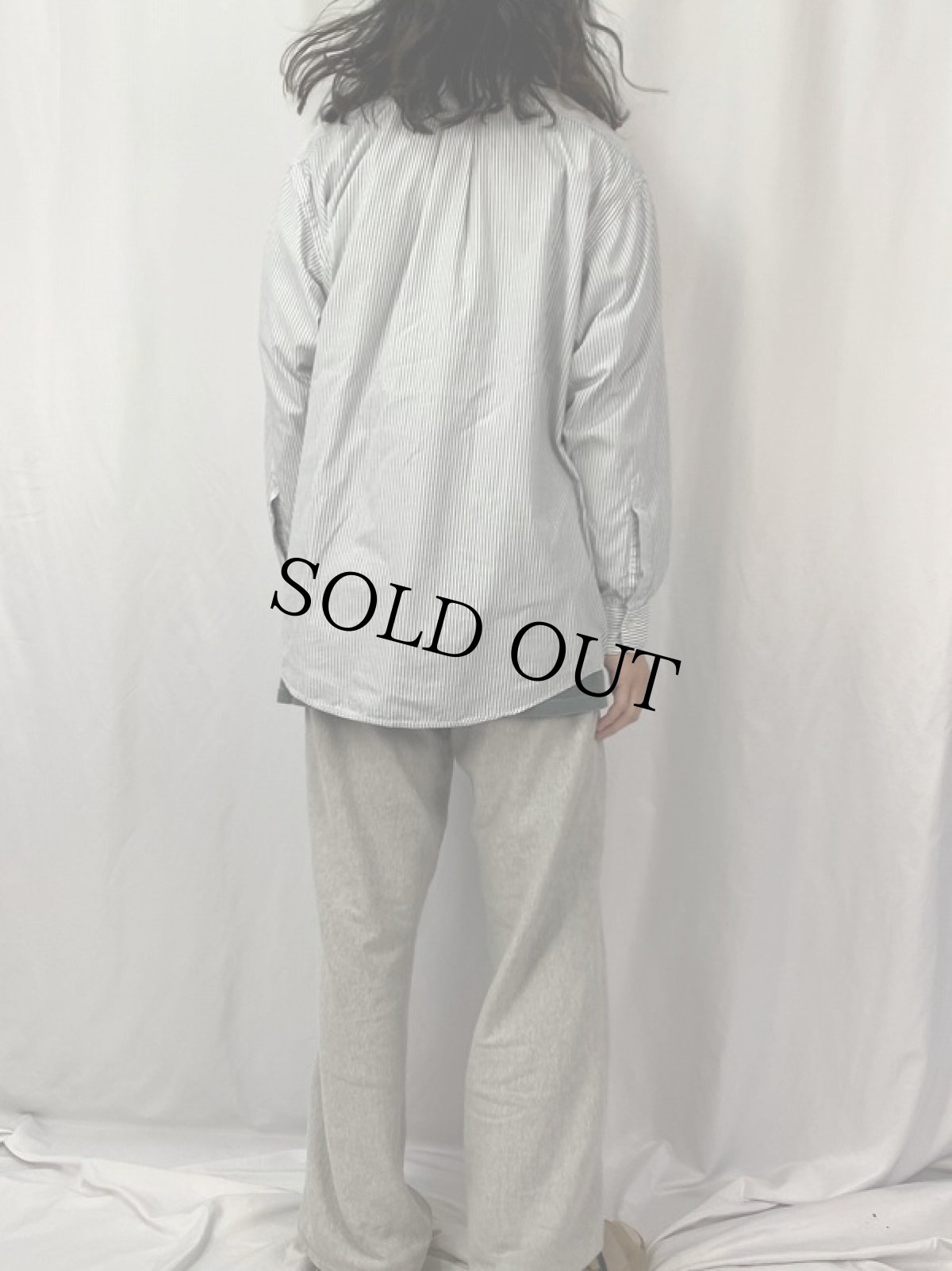 画像4: 90's Brooks Brothers USA製 ストライプ柄 ボタンダウンシャツ SIZE17 1/2-4 (4)