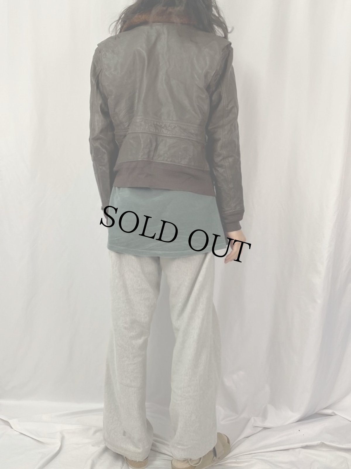 画像4: 60〜70's U.S.NAVY G-1 フライトジャケット SIZE 40 (4)