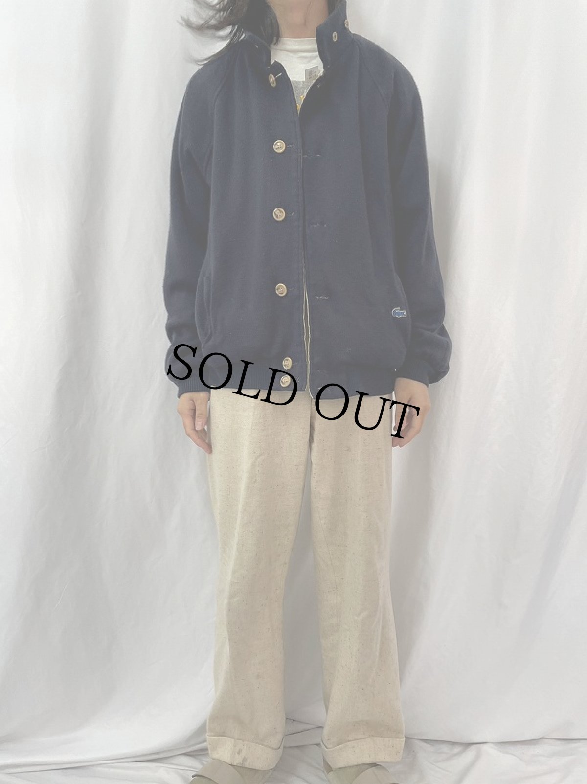 画像2: 80's LACOSTE リバーシブルスイングトップ XL (2)