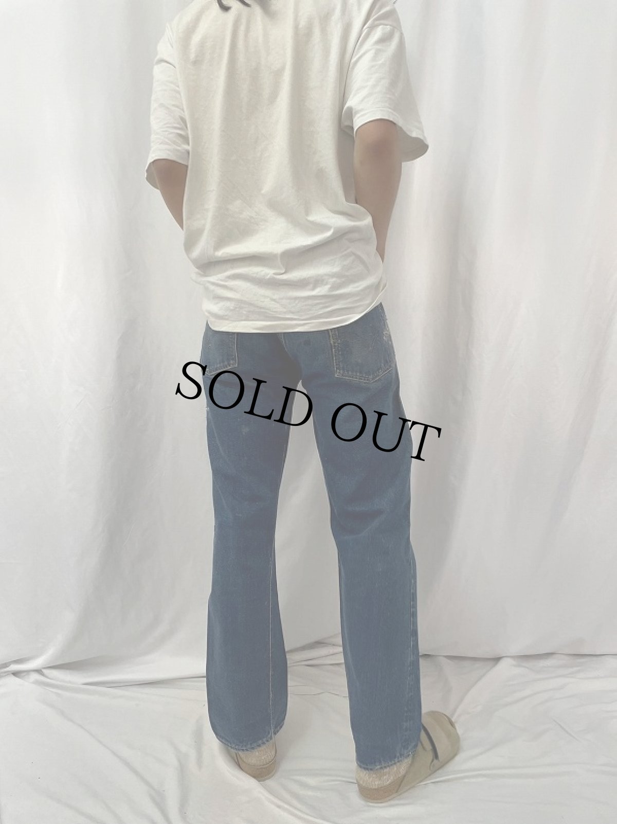 画像4: 60's LEVI'S 501 BIGE S TYPE デニムパンツ W34 (4)