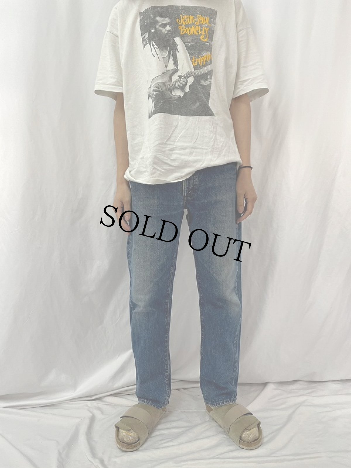 画像2: 60〜70's LEVI'S 505 BIGE デニムパンツ W34 (2)