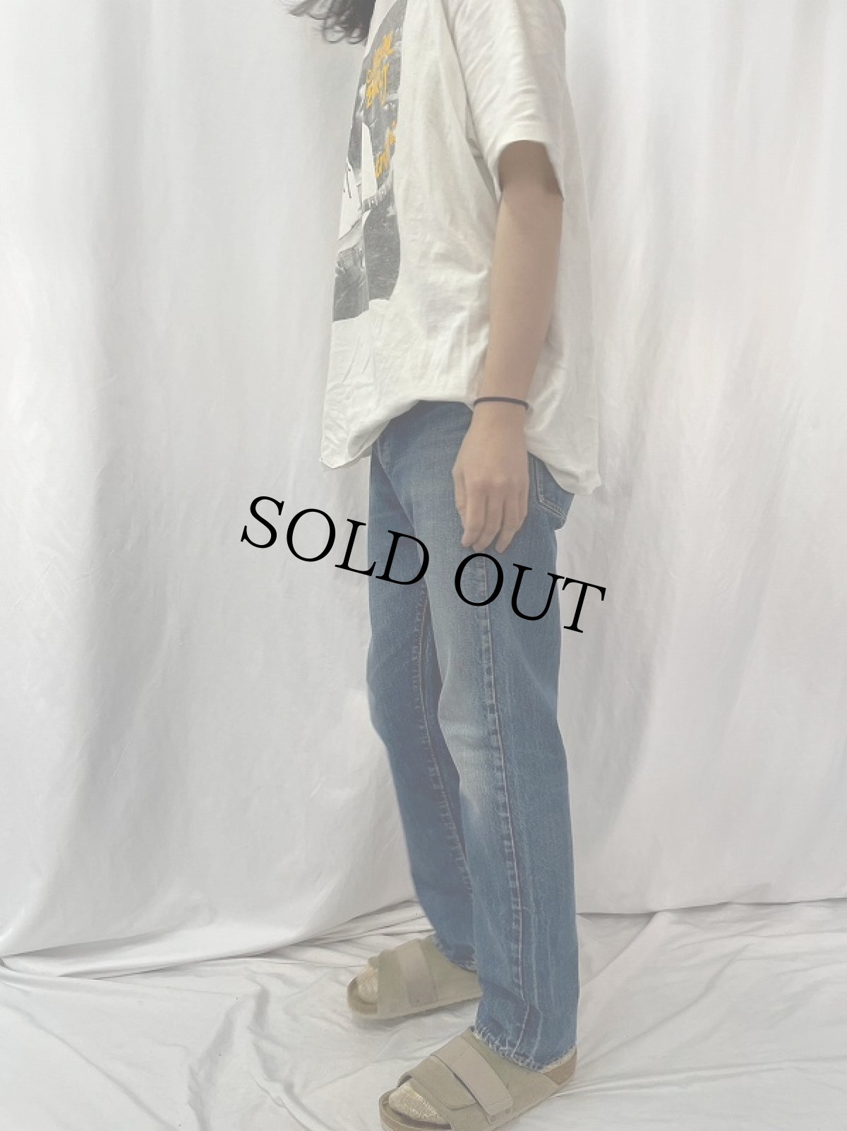 画像3: 60〜70's LEVI'S 505 BIGE デニムパンツ W34 (3)