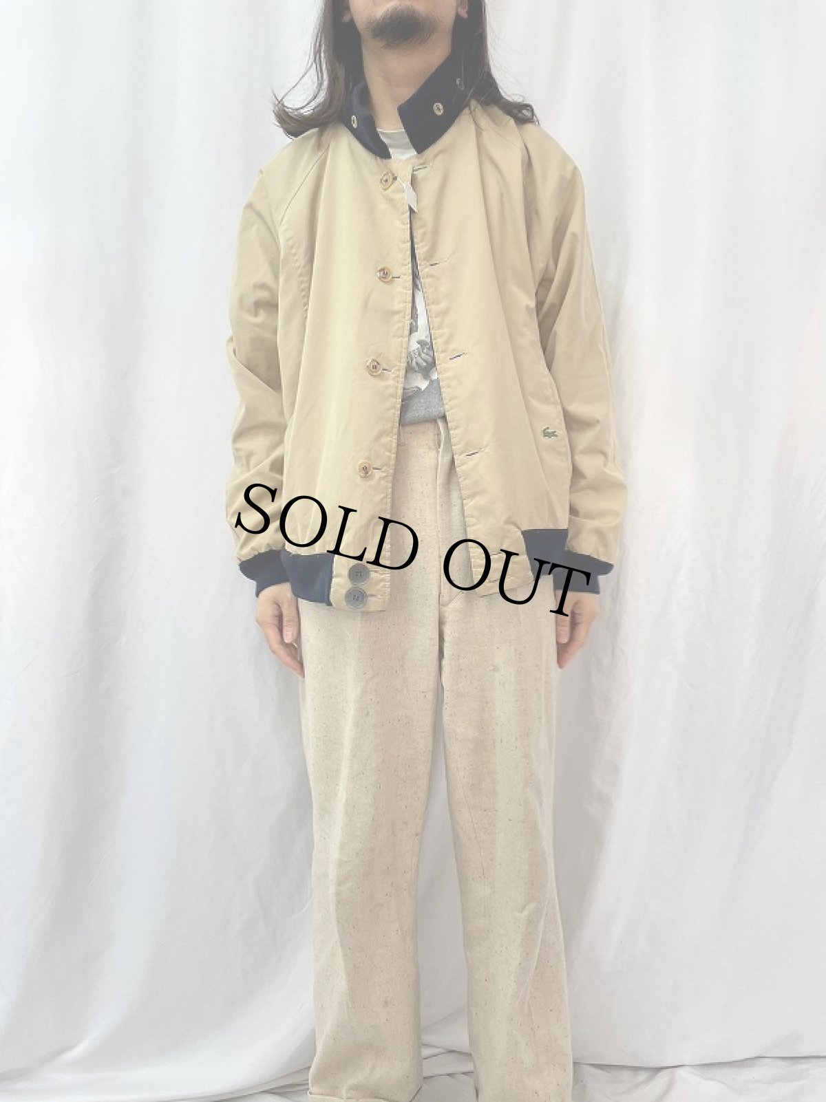 画像5: 80's LACOSTE リバーシブルスイングトップ XL (5)