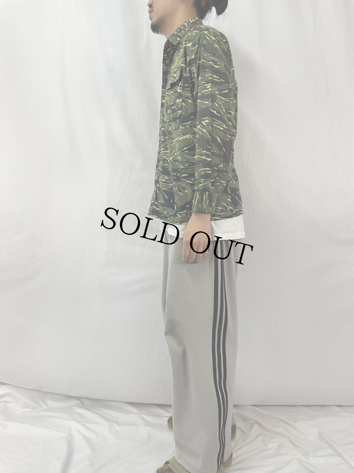 画像3: 70's〜 台湾軍海軍陸戦隊 タイガーカモ柄 シャツ (3)