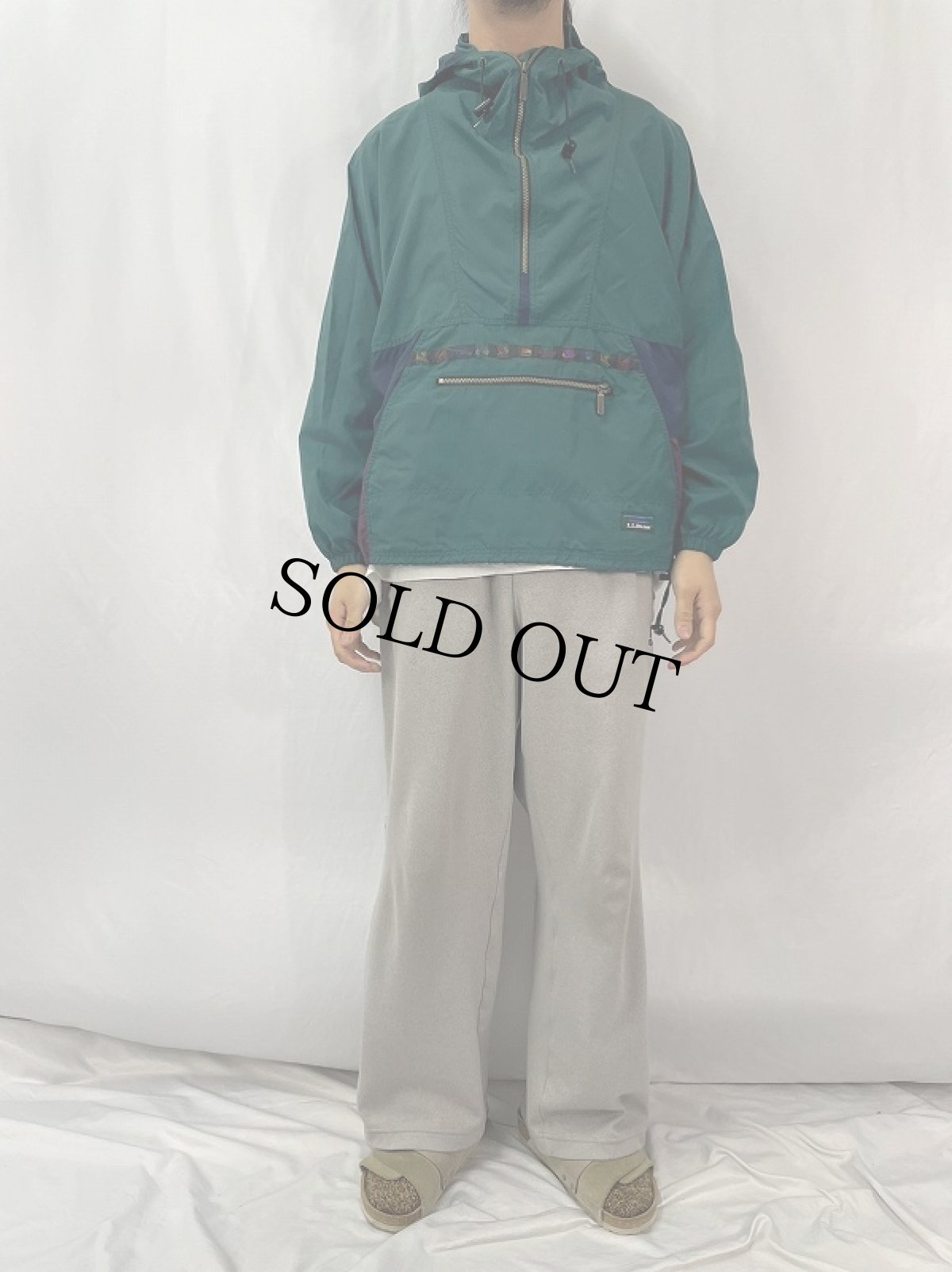 画像2: 80〜90's L.L.Bean アノラックパーカー (2)