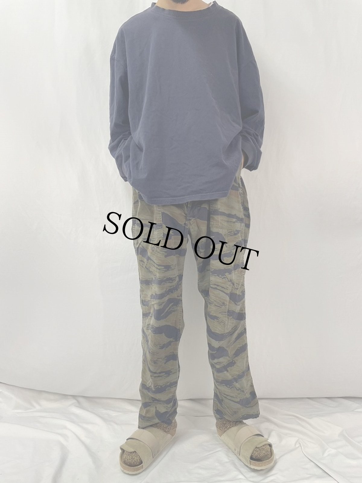 画像2: 70〜80's RANGER タイガーカモ柄 ベイカーパンツ L (2)