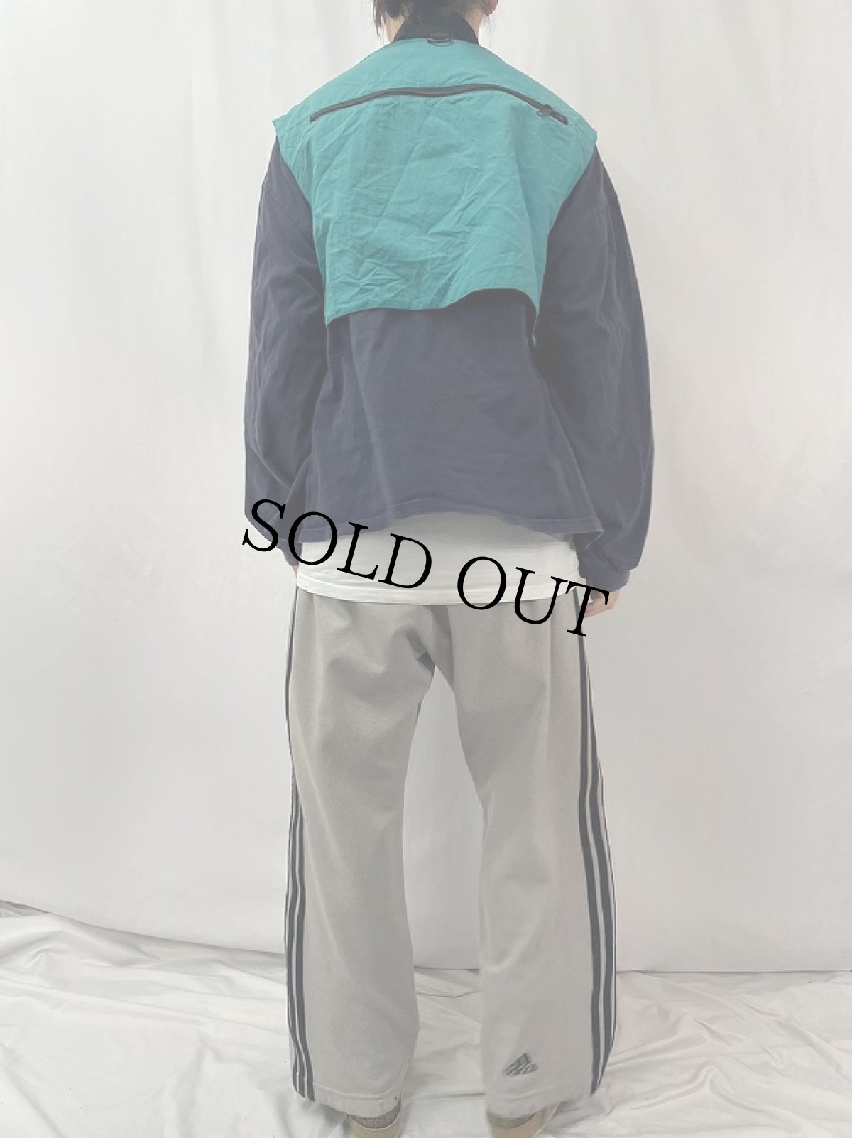 画像4: 90's Simms USA製 ナイロンフィッシングベスト L (4)