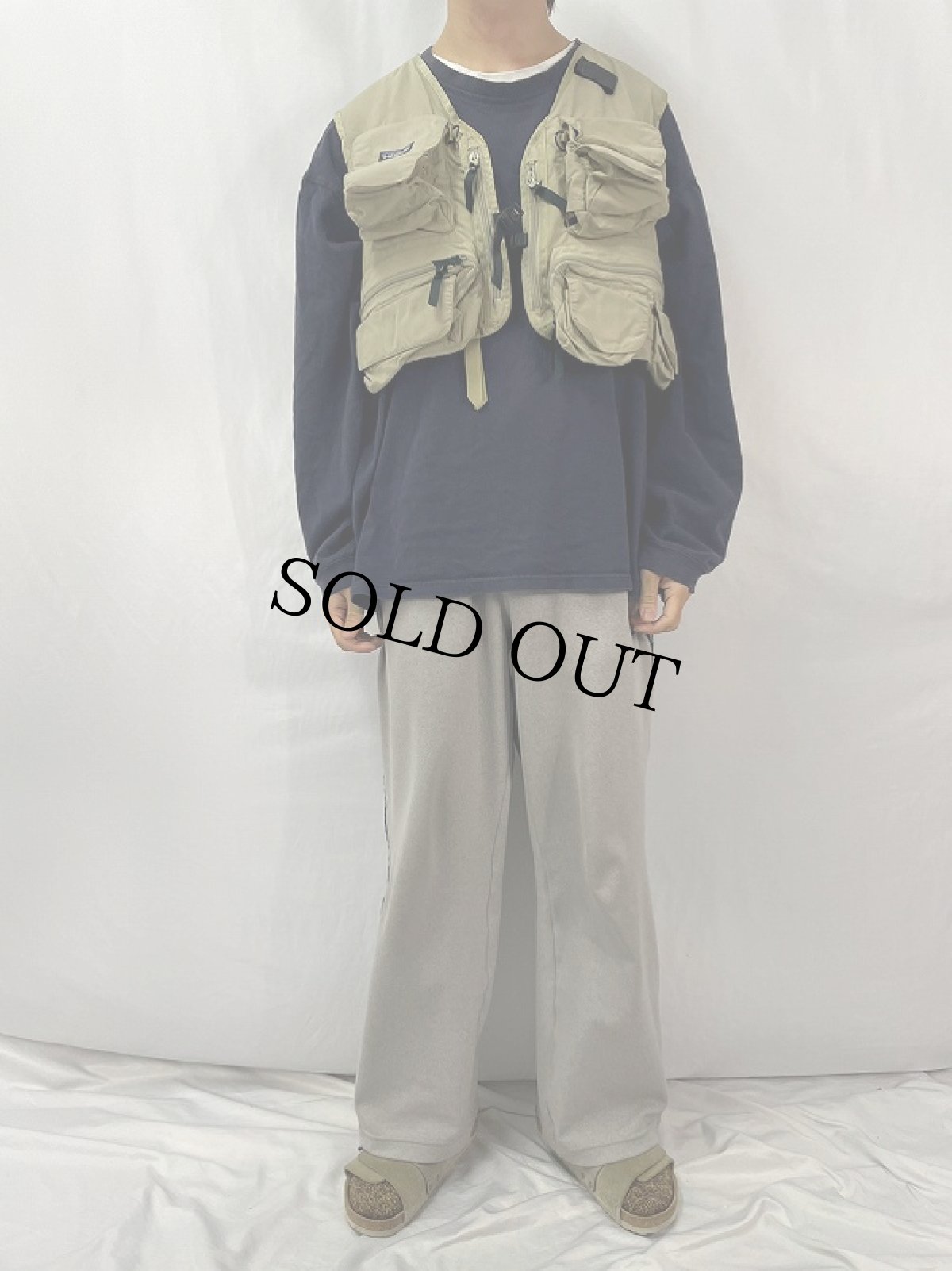 画像2: 90's Patagonia フィッシングベスト L (2)