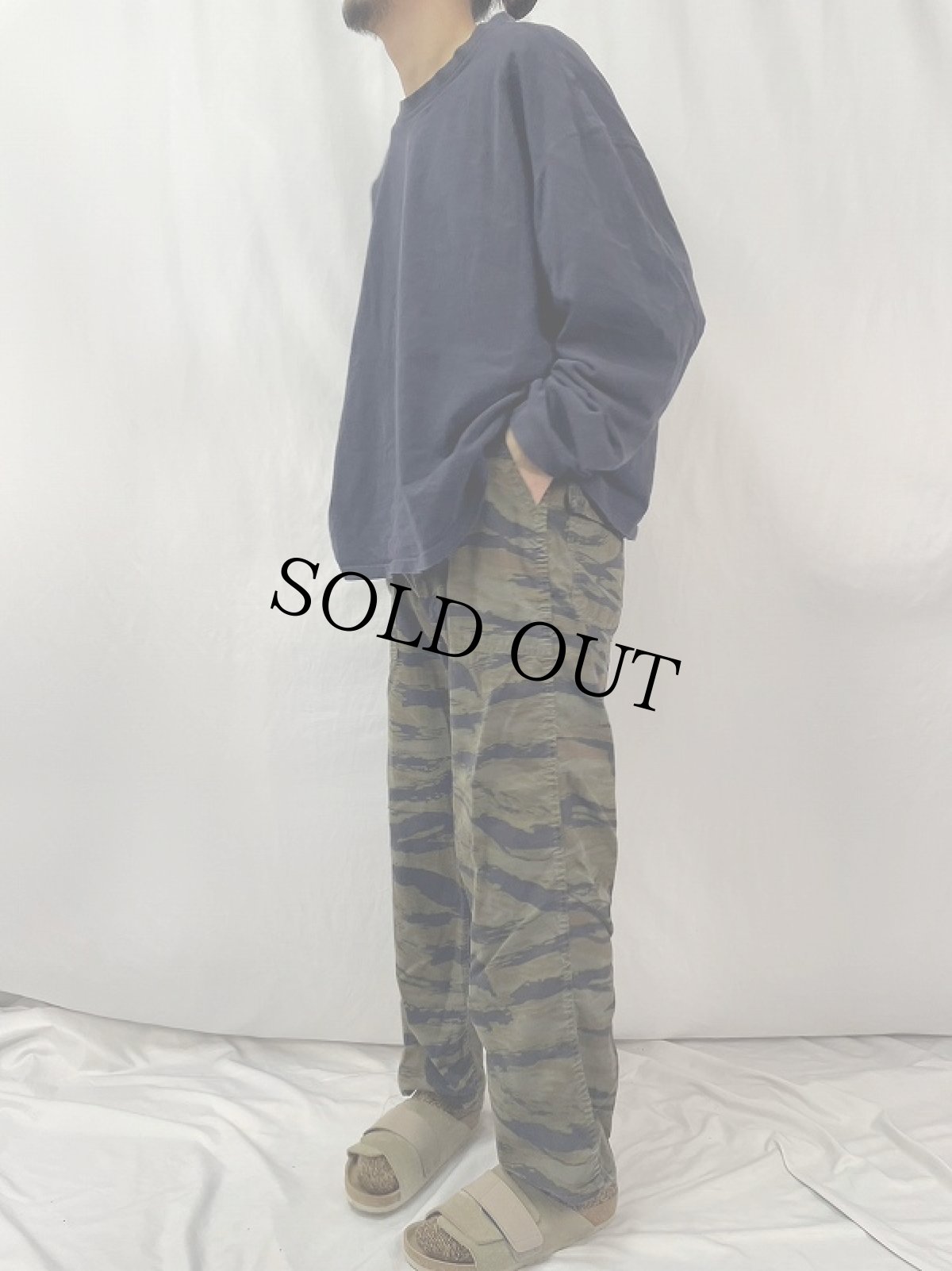 画像3: 70〜80's RANGER タイガーカモ柄 ベイカーパンツ L (3)