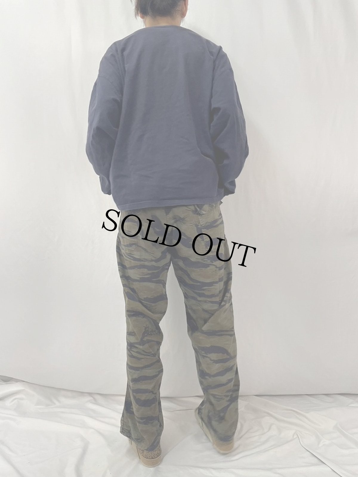 画像4: 70〜80's RANGER タイガーカモ柄 ベイカーパンツ L (4)