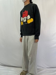 画像3: 90's Disney MICKEY MOUSE キャラクタープリントスウェット BLACK L (3)