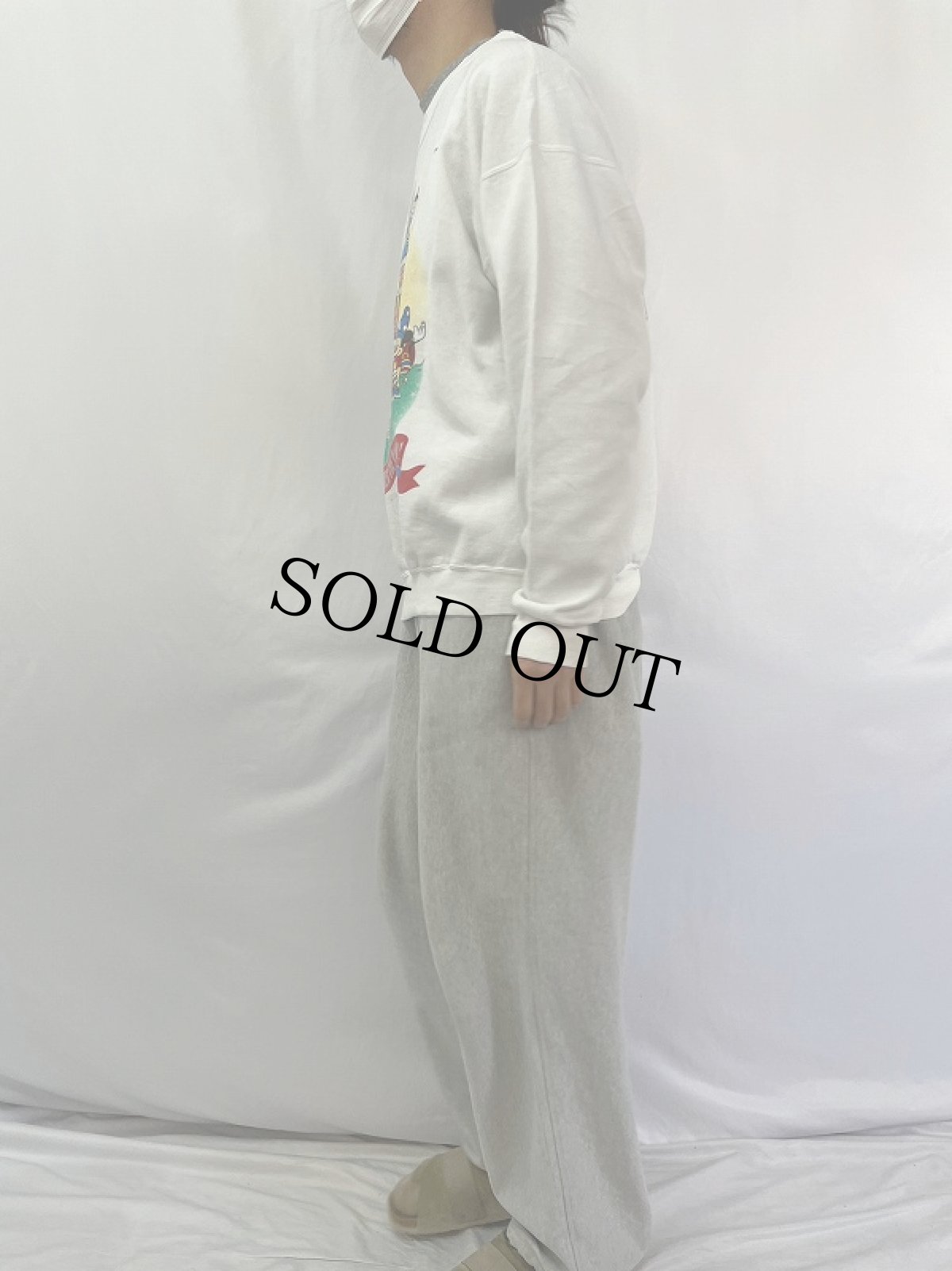 画像3: 90's Disney USA製 "Disney World 25th ANNIVERSARY" キャラクタープリントスウェット XL (3)