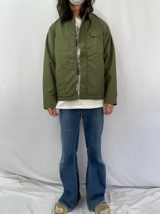 画像2: 80's U.S.NAVY A-2 デッキジャケット MEDIUM (2)