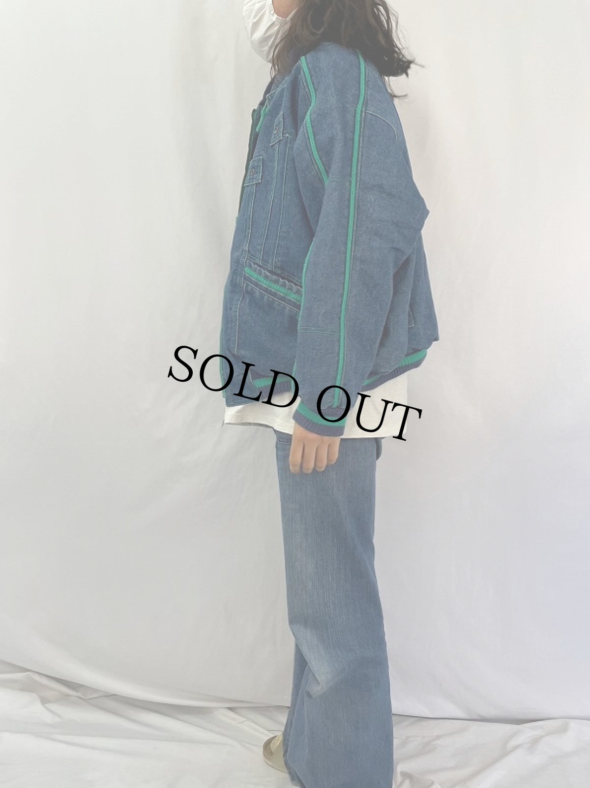 画像3: 90's デザインデニムジャケット (3)