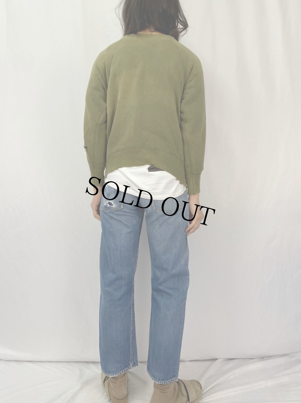 画像4: 60〜70's LEVI'S 501 BIGE デニムパンツ W30 (4)