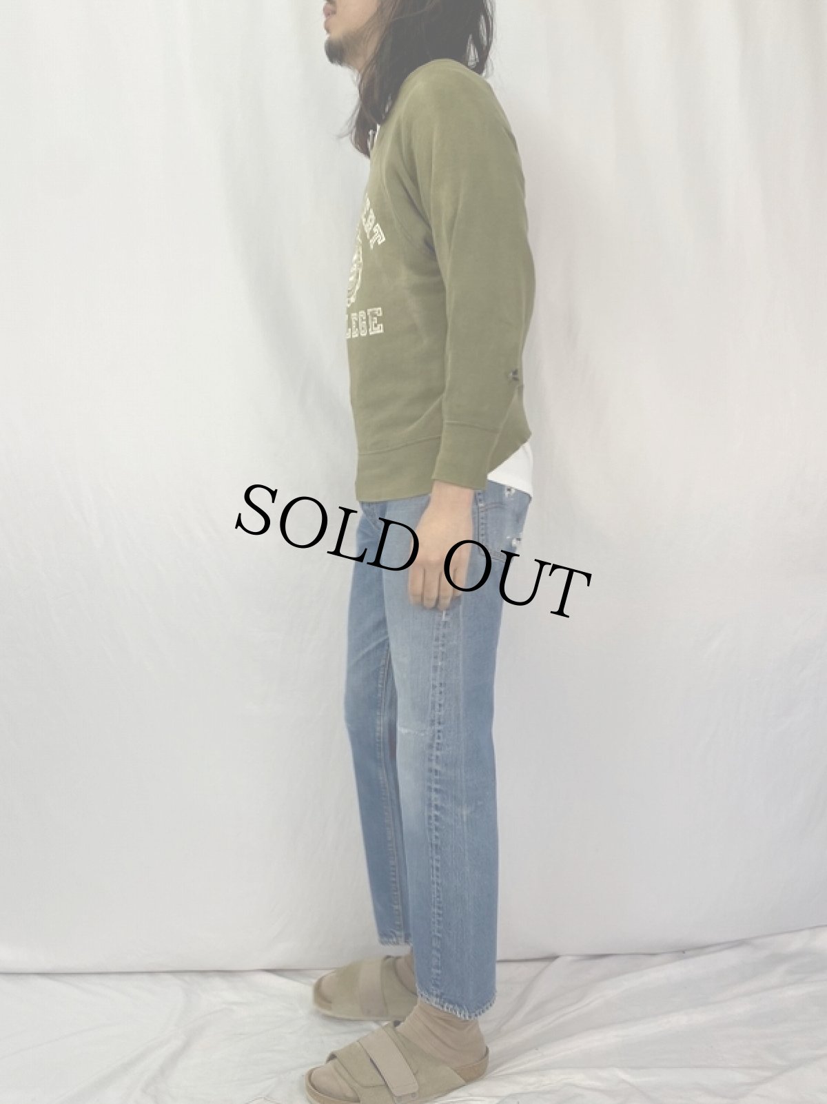 画像3: 60〜70's LEVI'S 501 BIGE デニムパンツ W30 (3)