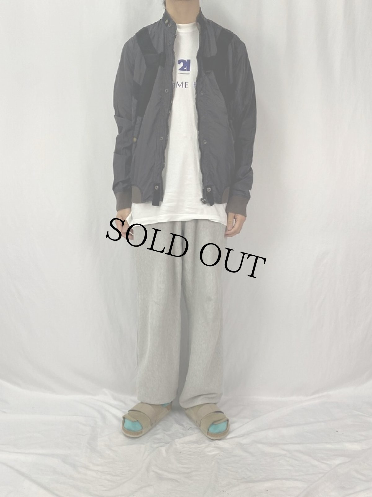 画像2: DIESEL ナイロンジャケット BLACK XL (2)