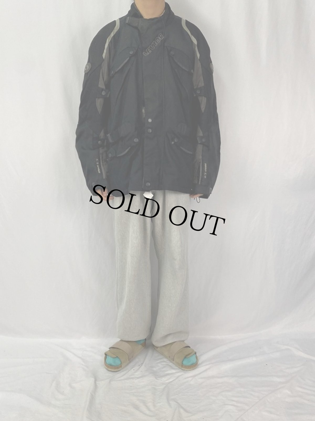 画像2: LEVIOR モーターサイクルジャケット BLACK (2)