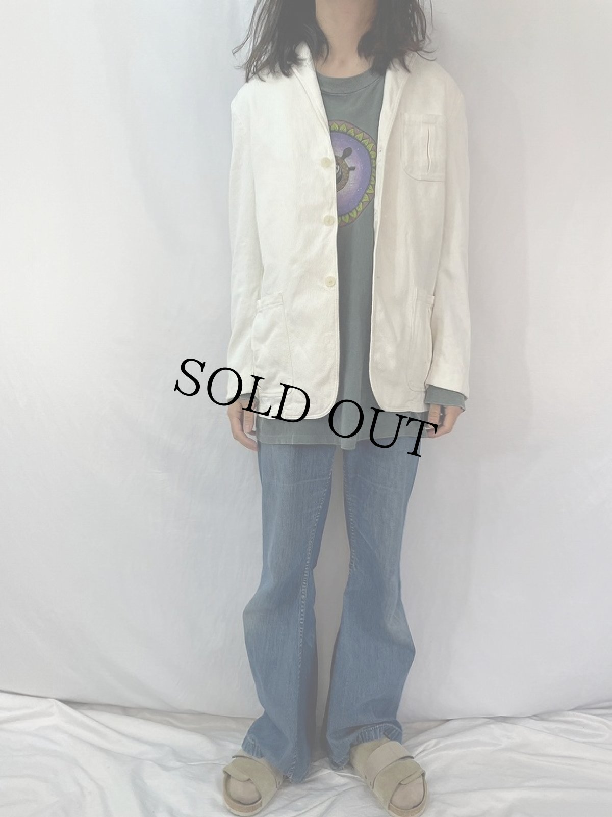 画像2: 90's POLO Ralph Lauren ITALY製 コーデュロイテーラードジャケット SIZE40 (2)