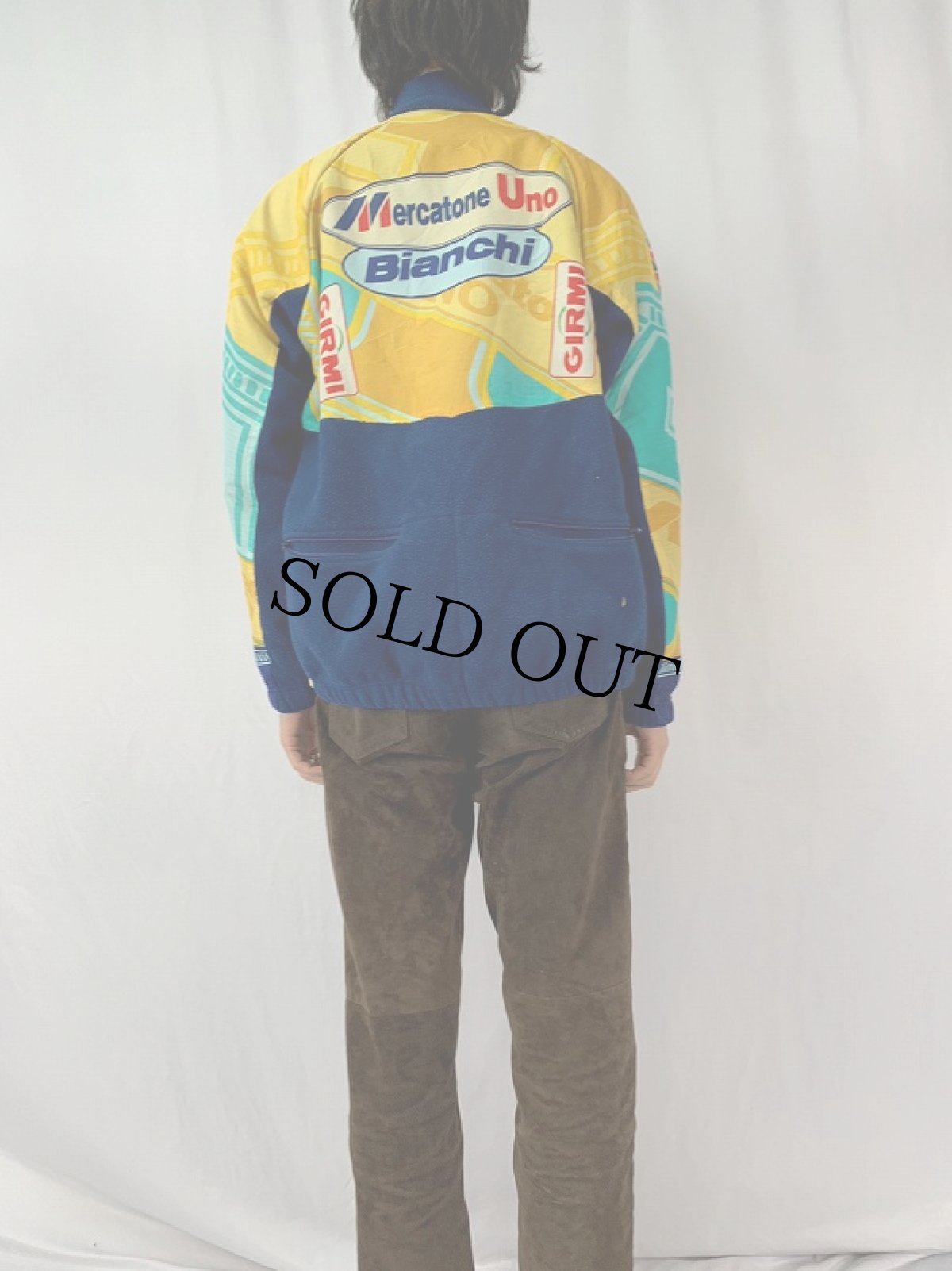 画像4: ITALY製 レーシングフリースジャケット XL (4)