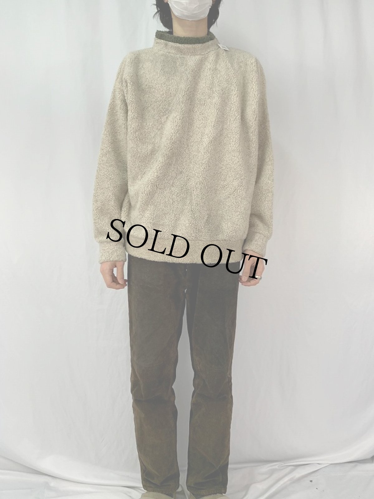 画像2: BLACK MOUNTAIN USA製 ボアフリーススウェット XL (2)