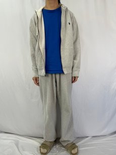 画像2: POLO Ralph Lauren REVERSE WEAVE TYPE 裏サーマル スウェットシップパーカー XL (2)