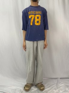 画像2: 70〜80's Champion バータグ USA製 "78" プリントフットボールTシャツ L (2)