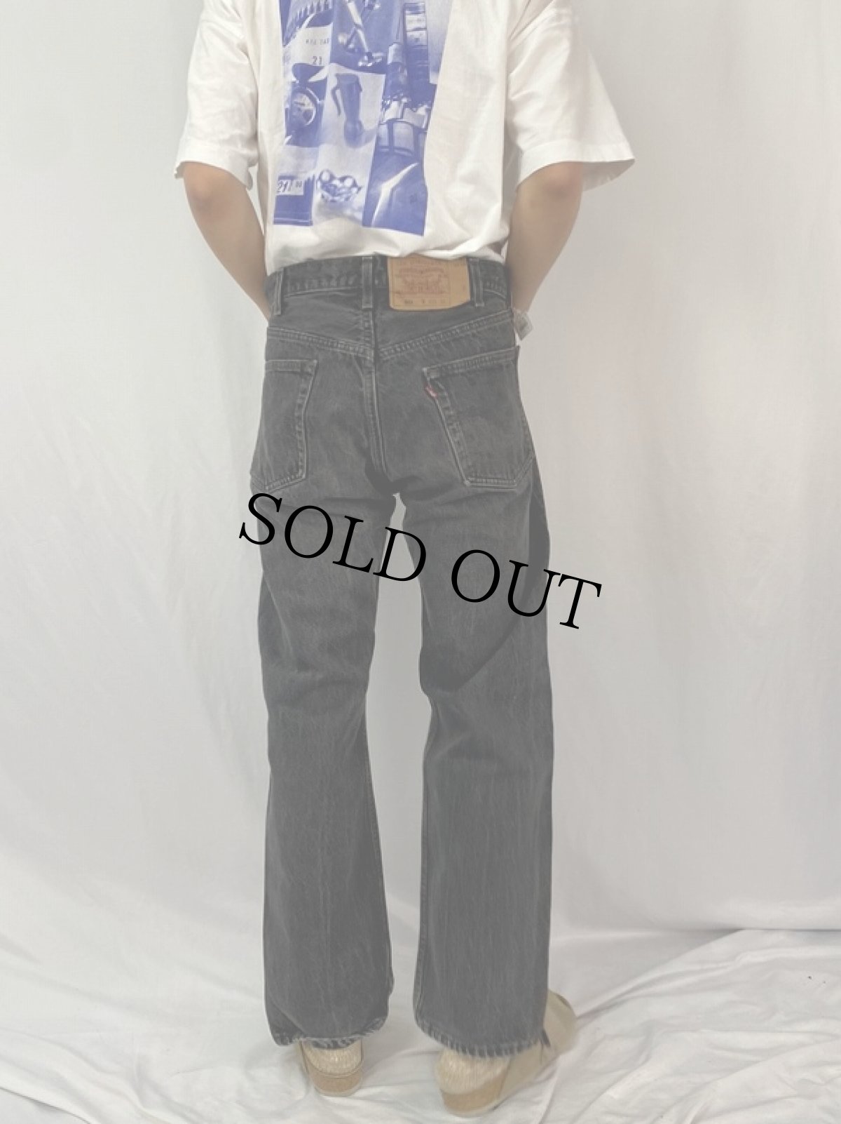 画像4: 90's Levi's 501 USA製 ブラックデニムパンツ W39 (4)