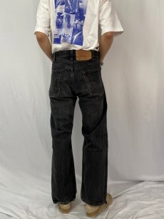 画像4: 90's Levi's 501 USA製 ブラックデニムパンツ W39 (4)