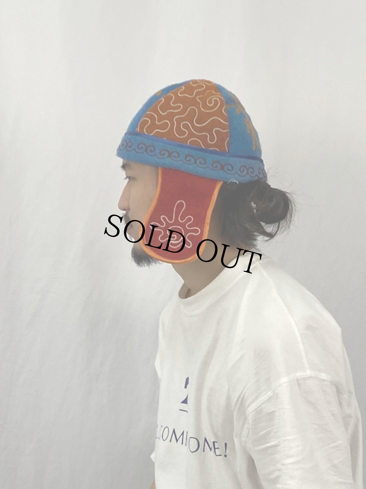 画像3: キルギス刺繍 フェルトキャップ (3)