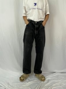 画像2: 90's Levi's 501 USA製 ブラックデニムパンツ W39 (2)