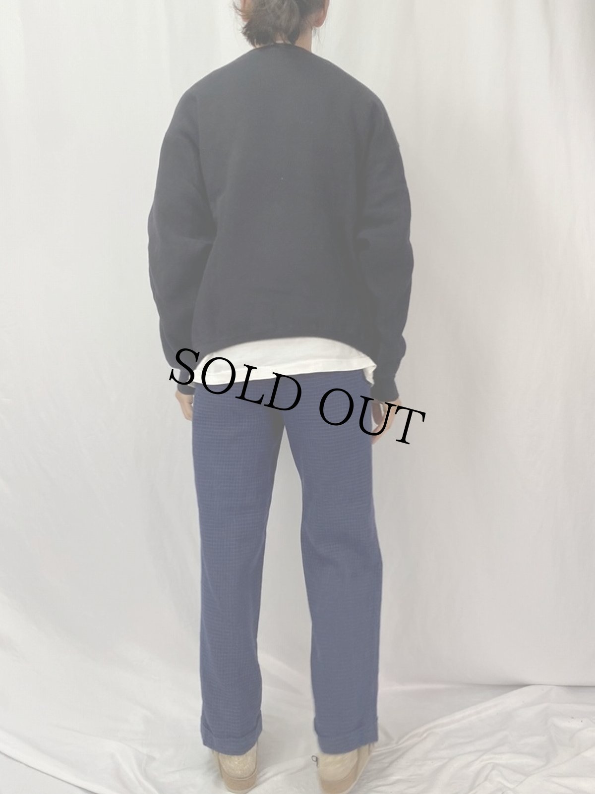 画像4: 90's Disney Dick Tracy USA製 キャラクタープリントスウェット BLACK XL (4)