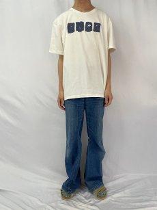 画像2: 90's〜 フラワーアートプリントTシャツ SIZE2 (2)