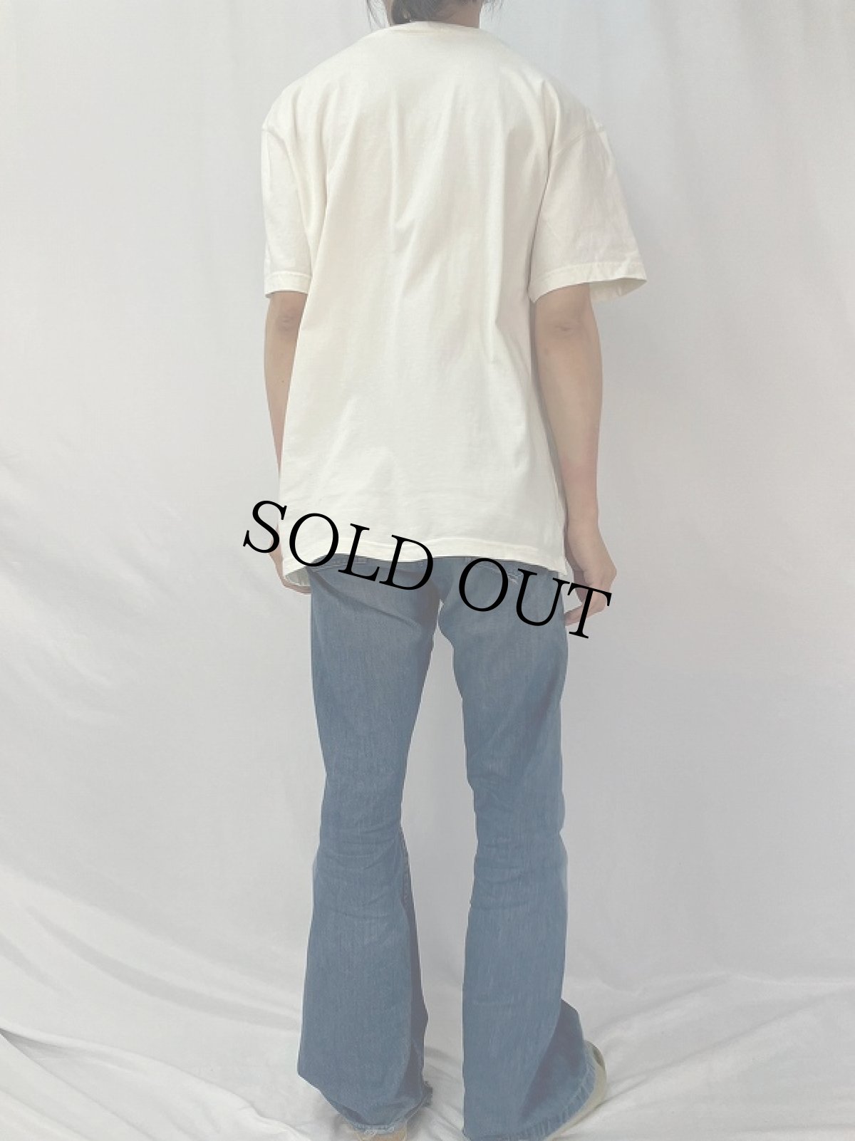 画像4: 90's〜 フラワーアートプリントTシャツ SIZE2 (4)