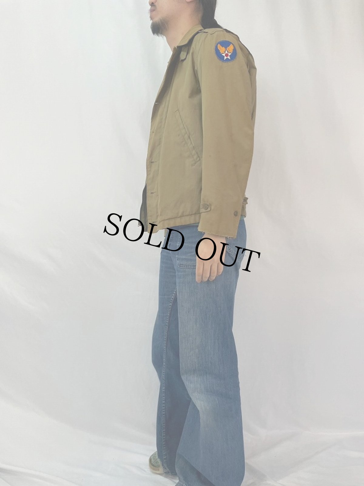 画像3: 40's U.S.ARMY M-41 コの字エンド フィールドジャケット SIZE36R (3)