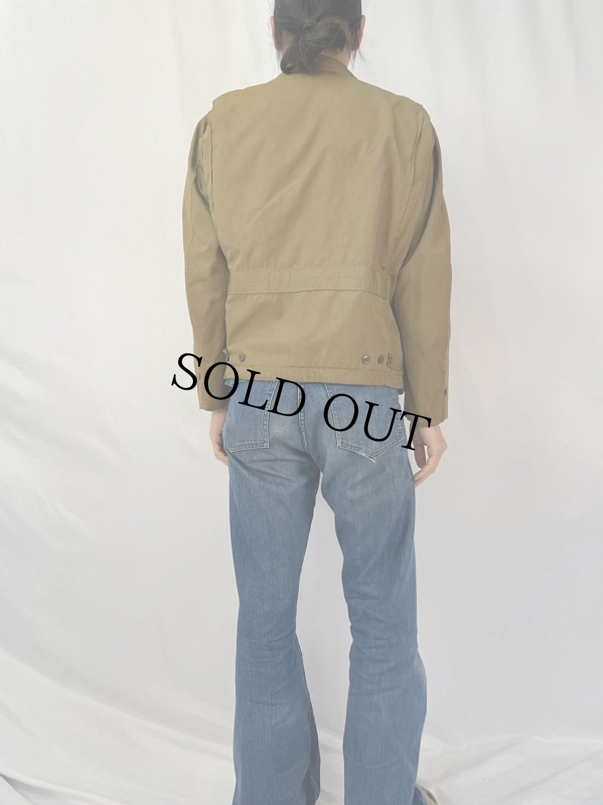 画像4: 40's U.S.ARMY M-41 コの字エンド フィールドジャケット SIZE36R (4)