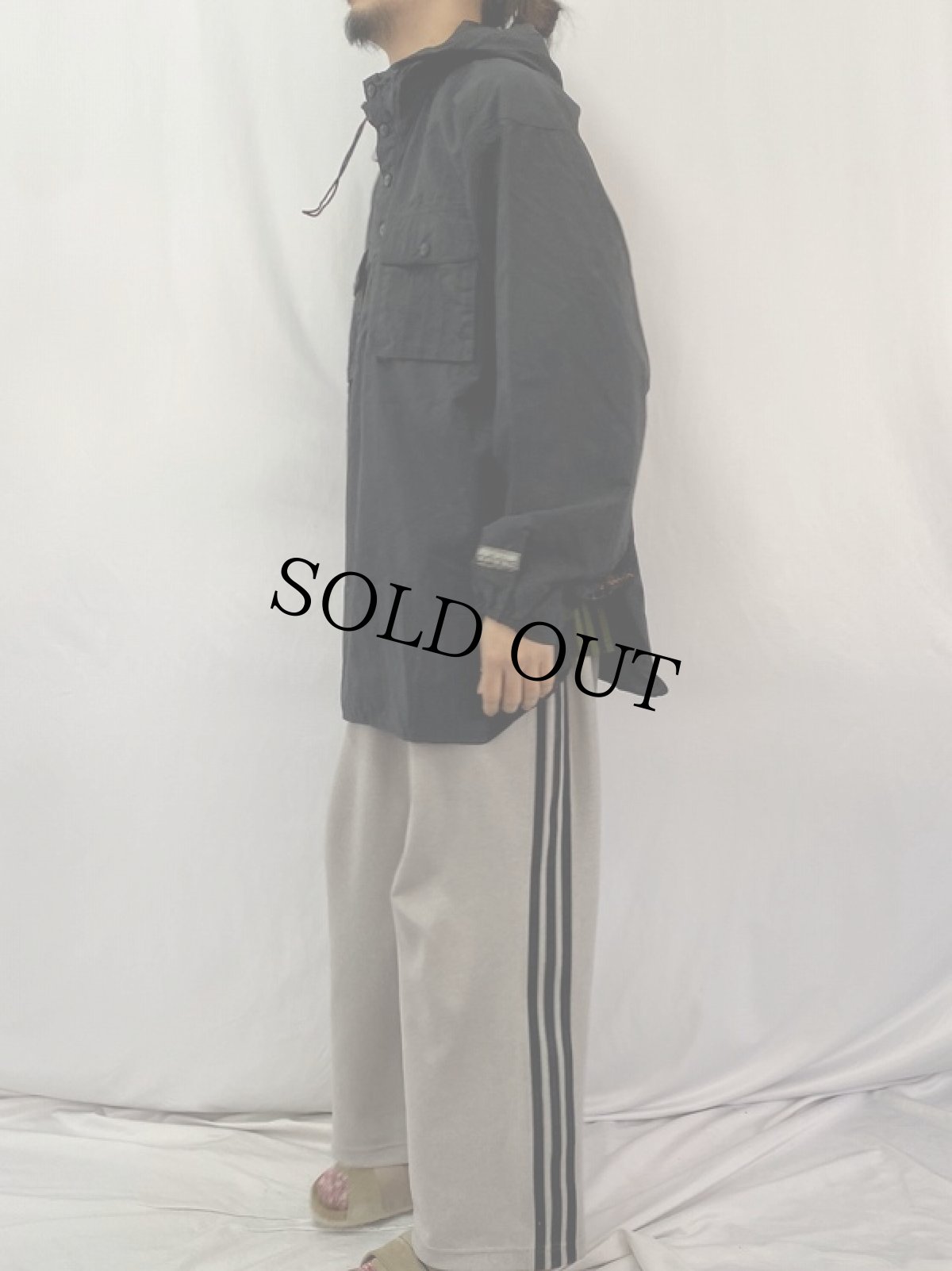 画像3: 90's adidas ナイロンアノラックパーカー BLACK L (3)