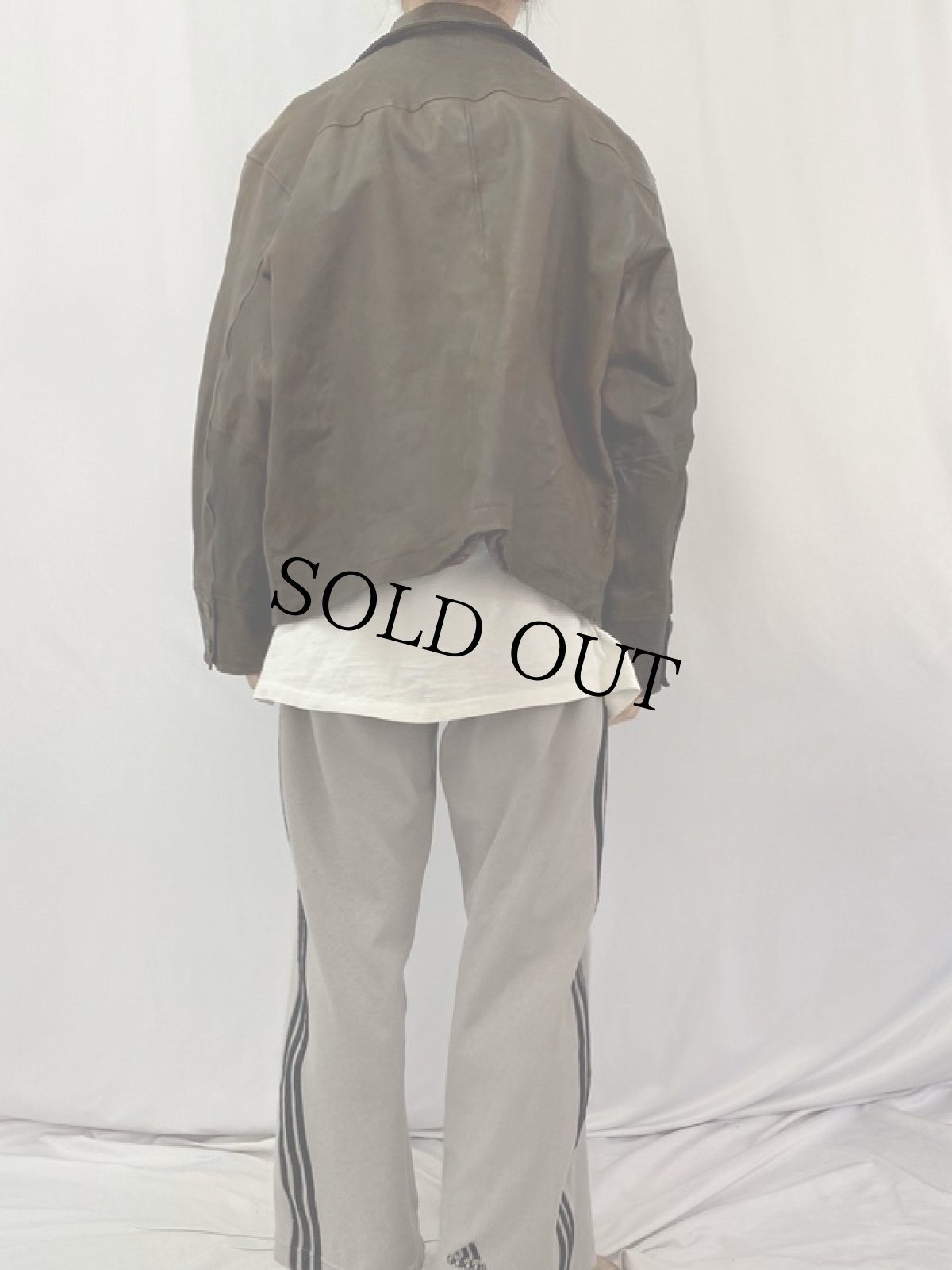 画像4: 90's Timberland レザージャケット XL (4)